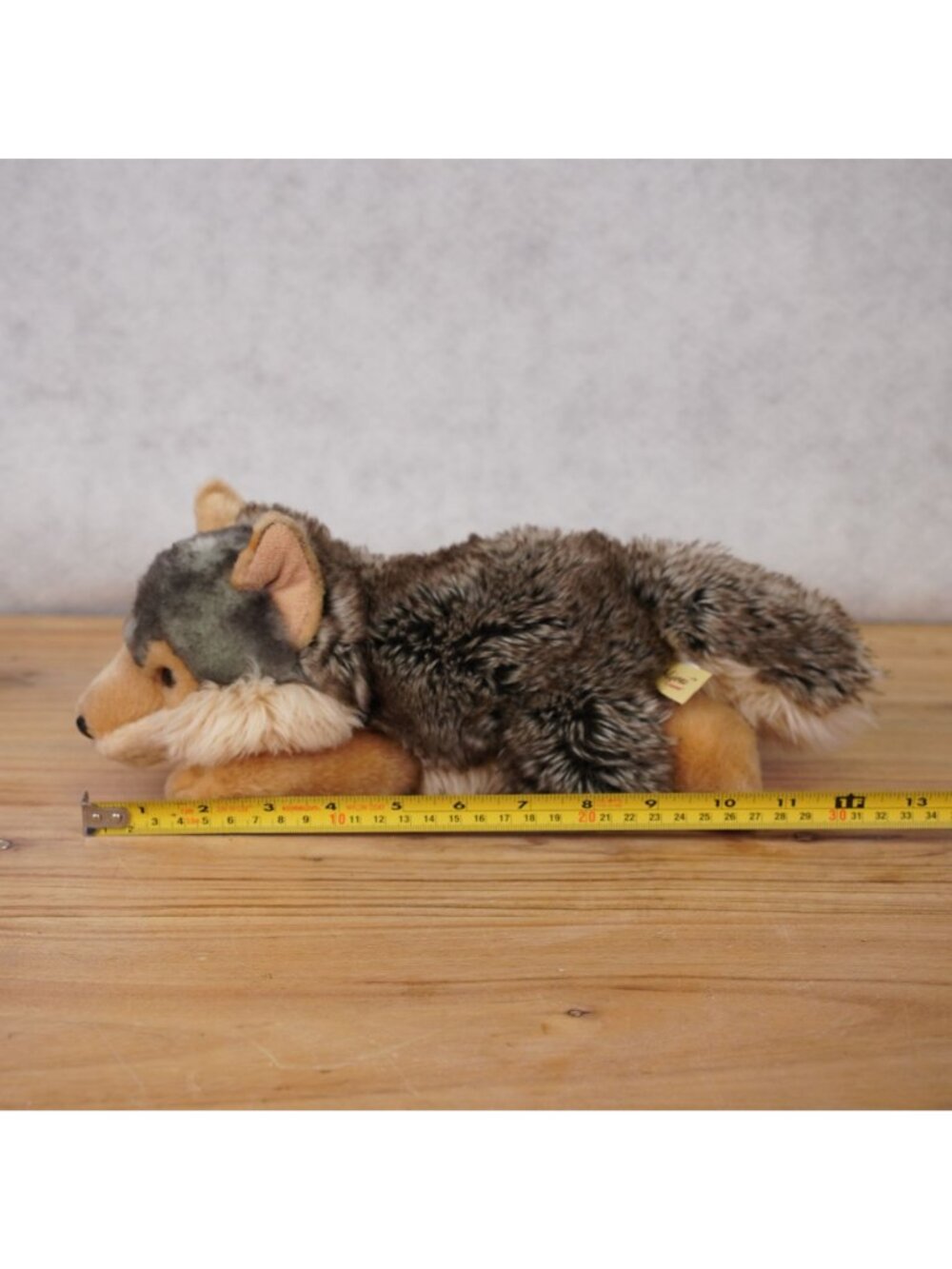 Aurora Miyoni Wolf Plush Stuffed Animal Gray Brown Wild Dog Cute Soft Cuddly 12" - Picture 12 of 12